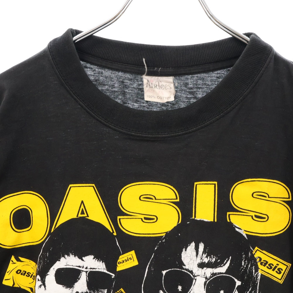 VINTAGE(ヴィンテージ) 90s OASIS オアシス フロントプリント Tシャツ 半袖カットソー ブラック