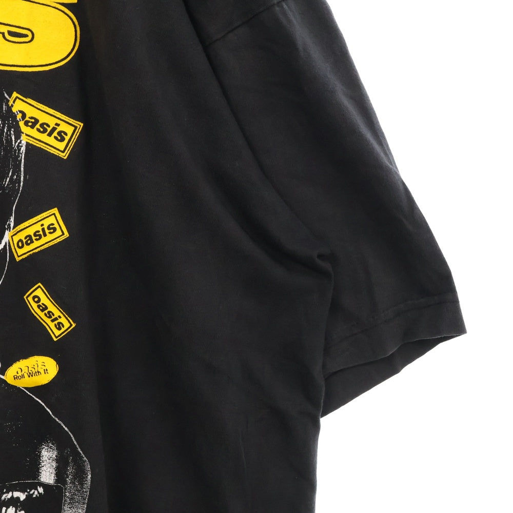 VINTAGE(ヴィンテージ) 90s OASIS オアシス フロントプリント Tシャツ 半袖カットソー ブラック