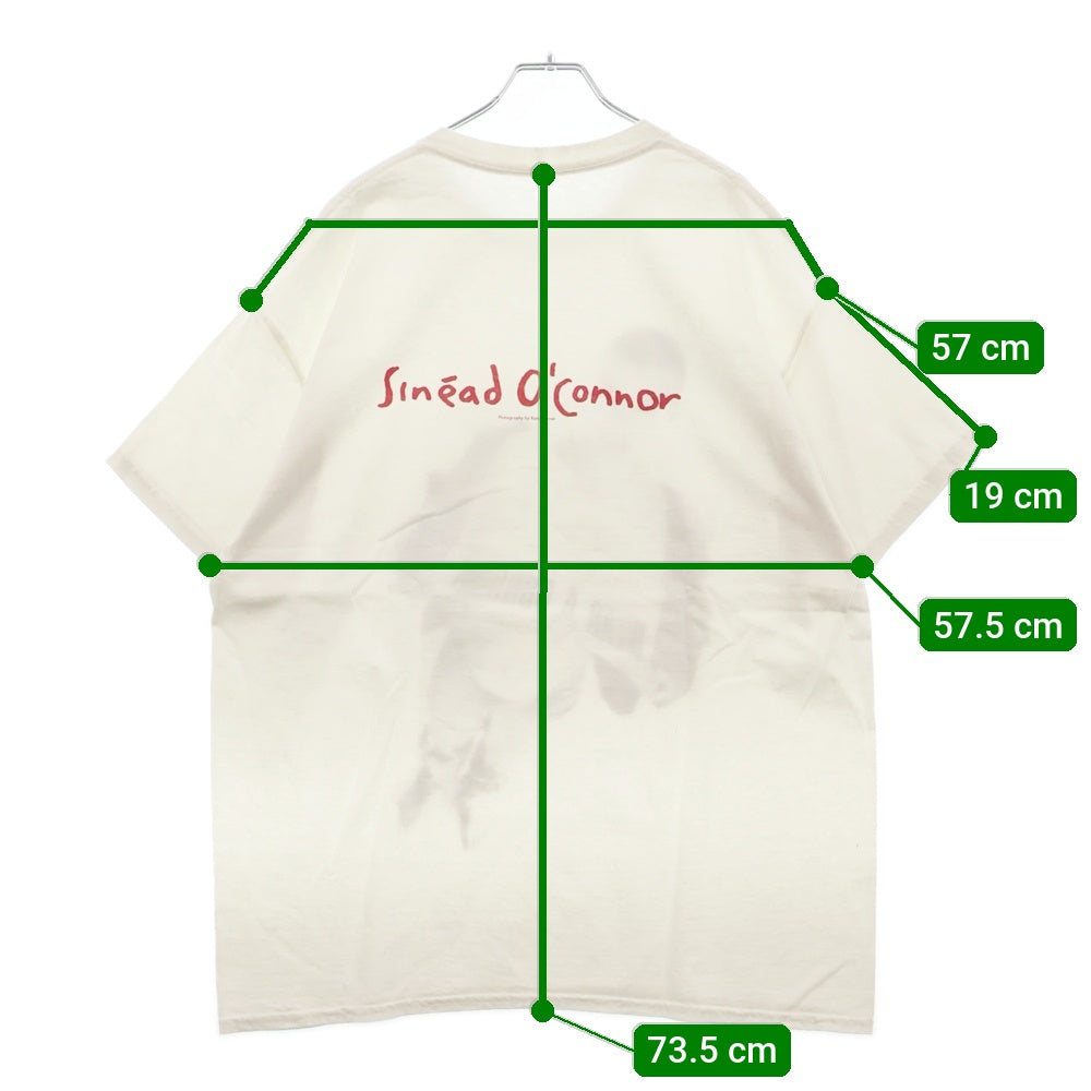 VINTAGE(ヴィンテージ) 00s SINEAD O'CONNOR TEE シネイド オコナー 両面プリント Tシャツ 半袖カットソー ホワイト