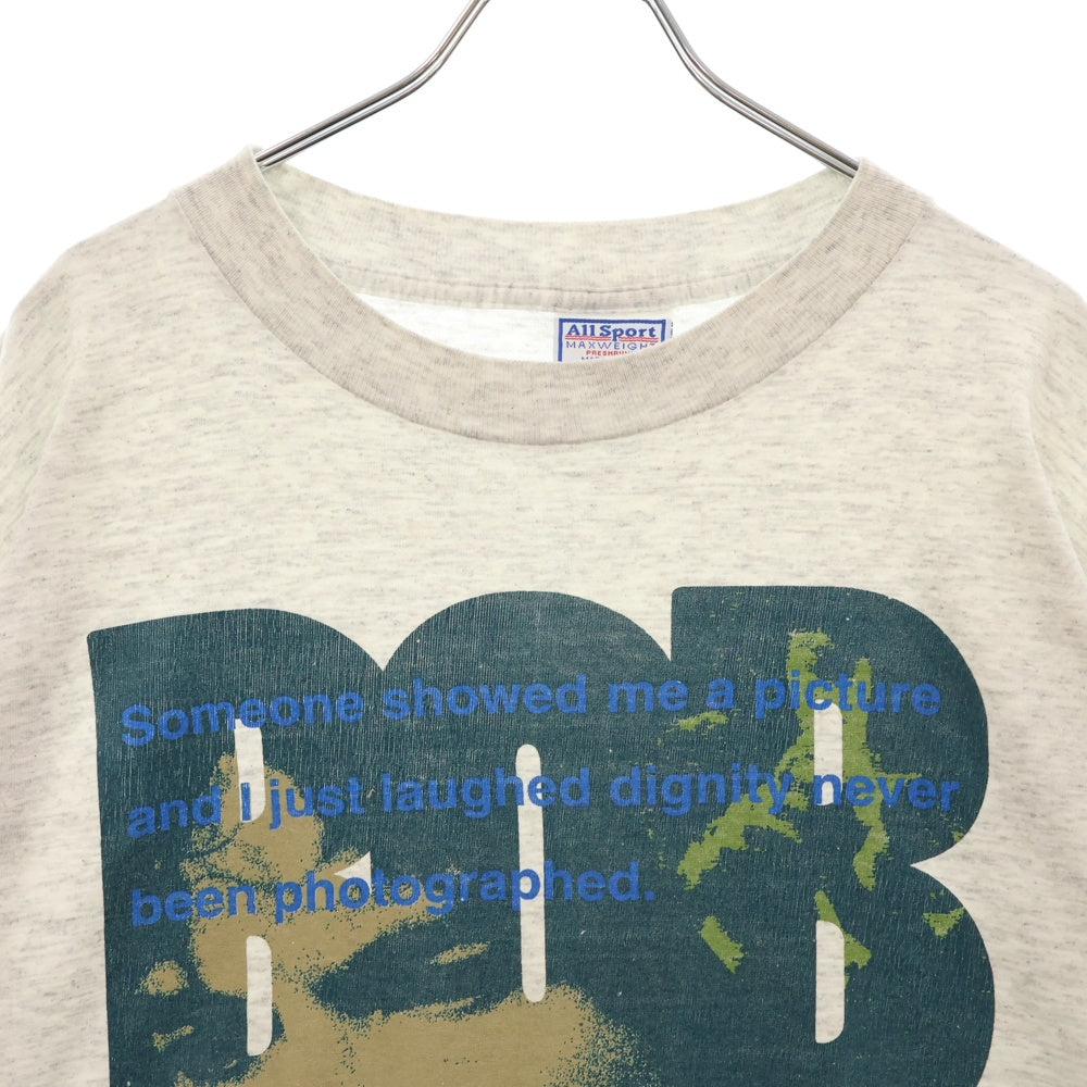 VINTAGE(ヴィンテージ) 90s BOB DYLAN TEE ボブディラン フロント プリント Tシャツ 半袖カットソー グレー