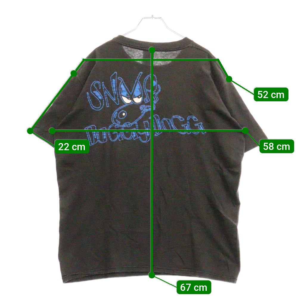 VINTAGE(ヴィンテージ) 90s SNOOP DOGGY DOGG 1996 TEE スヌープ・ドッグ 両面プリント半袖Tシャツ カットソー ブラック