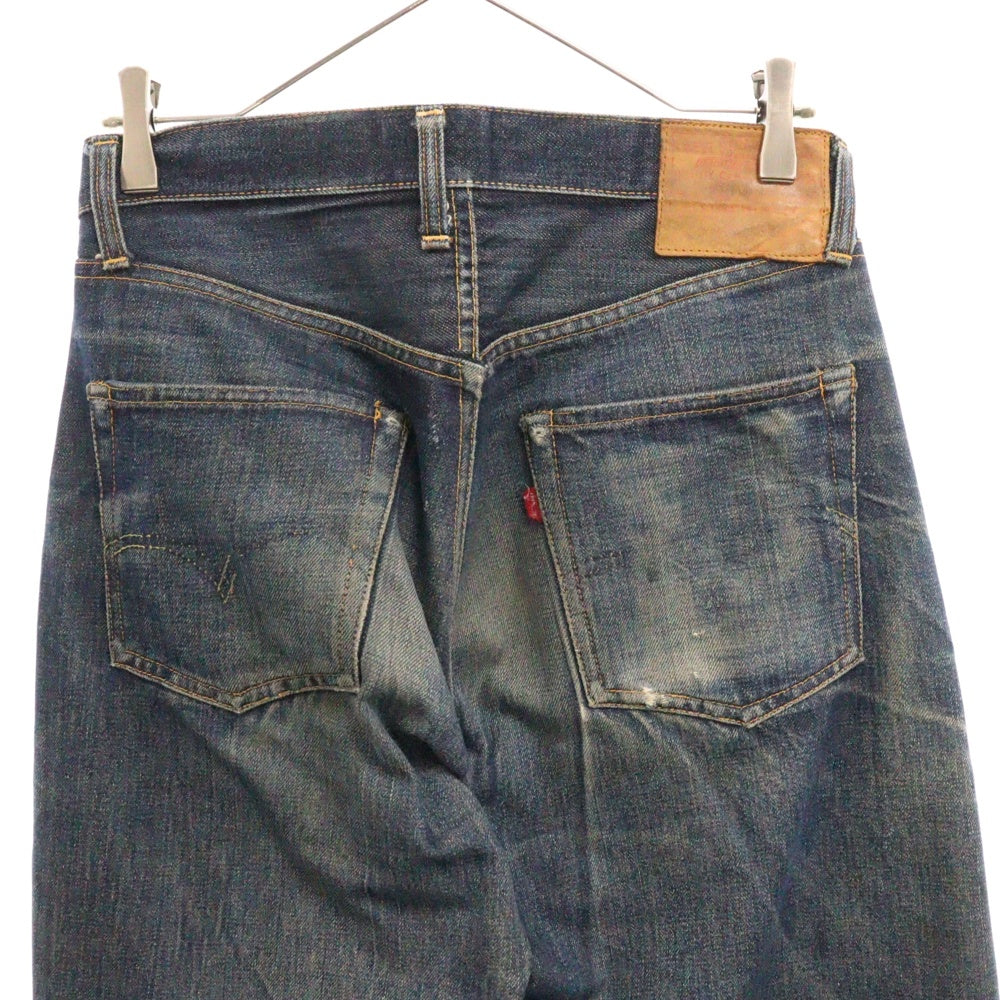 Levi's(リーバイス) 50s VINTAGE 501XX BIG E 両面タブ センターオフセット 革パッチ ボタンフライデニムパンツ インディゴ