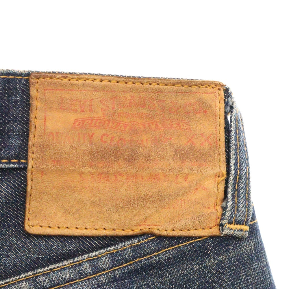 Levi's(リーバイス) 50s VINTAGE 501XX BIG E 両面タブ センターオフセット 革パッチ ボタンフライデニムパンツ インディゴ
