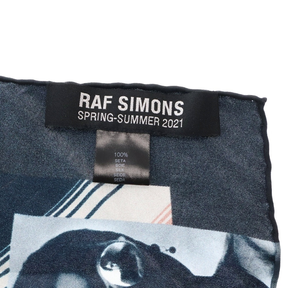 RAF SIMONS(ラフシモンズ) 21SS SILK SCARF MULTI PRINT シルク スカーフ マルチ プリント マルチカラー