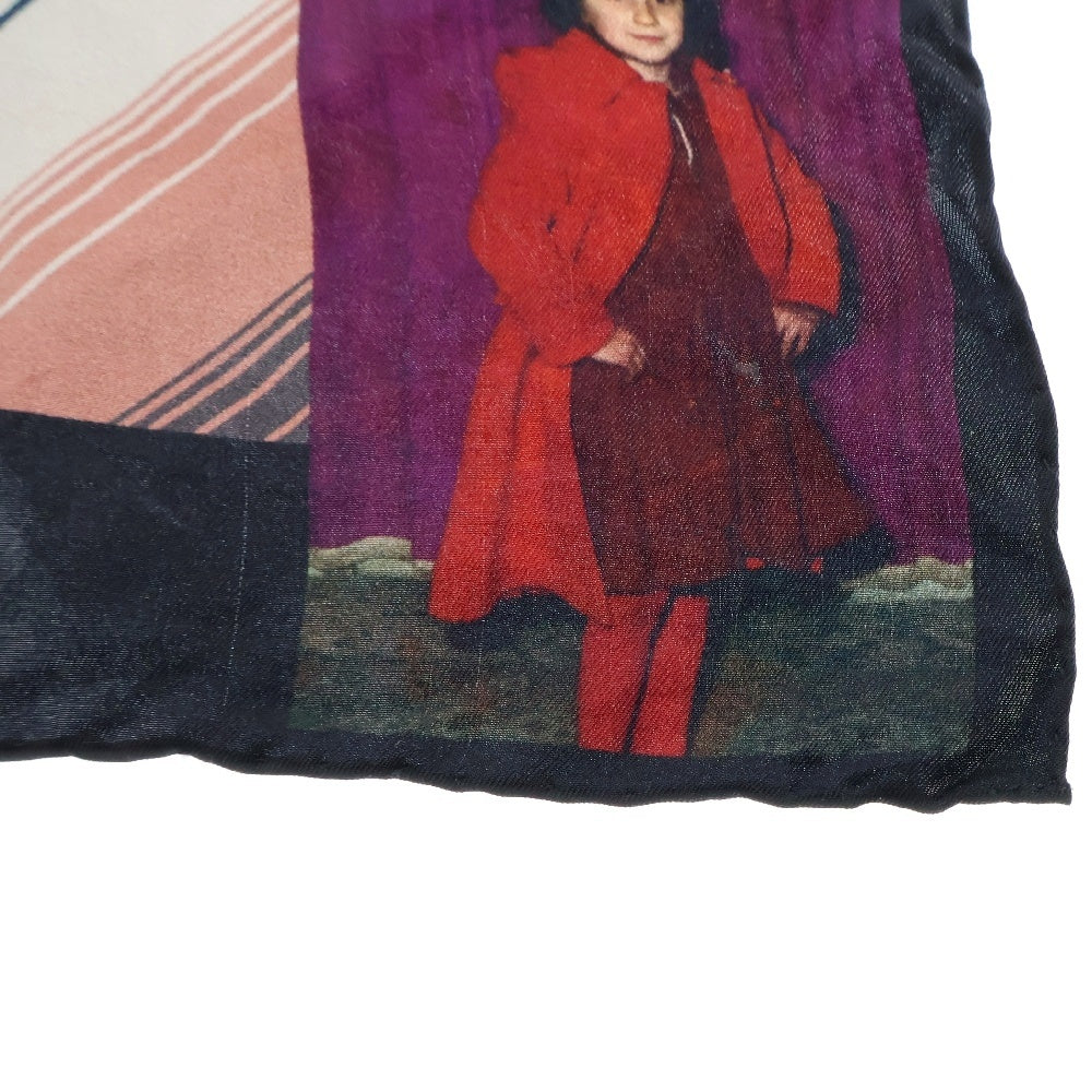 RAF SIMONS(ラフシモンズ) 21SS SILK SCARF MULTI PRINT シルク スカーフ マルチ プリント マルチカラー