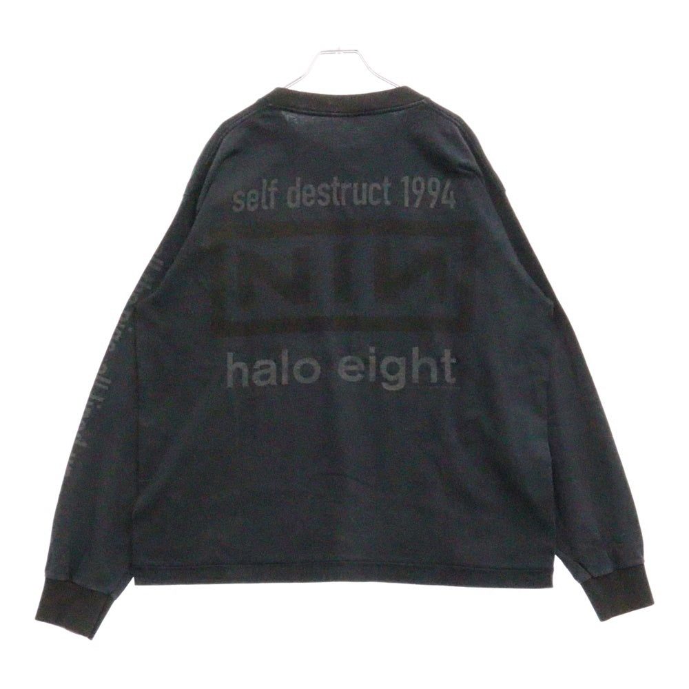 VINTAGE(ヴィンテージ) 90s NINE INCH NAILS 1994 The Downward Spiral Self Destruct LS TEE ナインインチネイルズ ダウンワード 両面プリント長袖Tシャツ 長袖カットソー ブラック