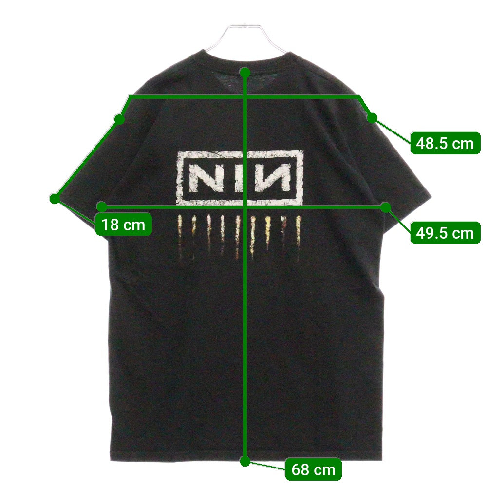 VINTAGE(ヴィンテージ) NINE INCH NAILS THE DOWNWARD SPIRAL ナインインチネイルズ ダウンワードスパイラル 半袖Tシャツ バンT ブラック