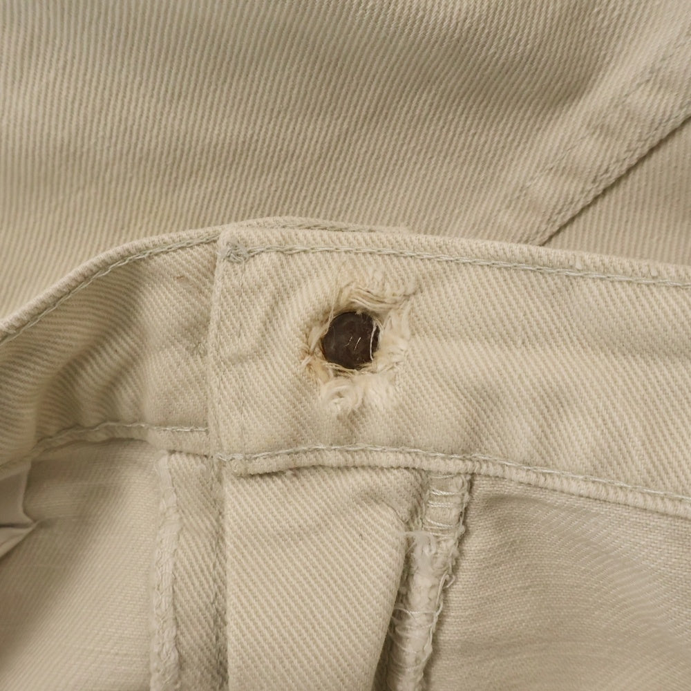 Levi's(リーバイス) 60s VINTAGE 518 BIG E 42TALON コットンツイルジップアップパンツ カツラギパンツ ホワイト