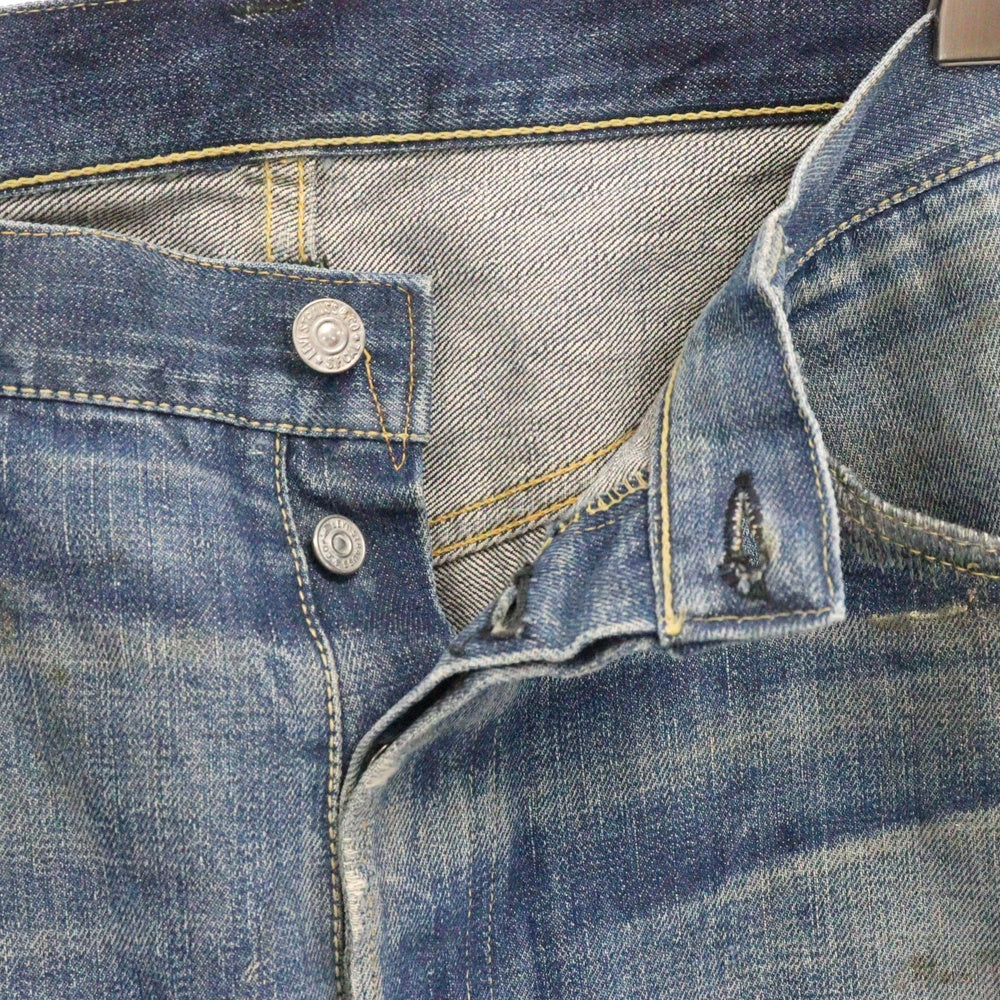 Levi's(リーバイス) 40s VINTAGE 501XX 47MODEL BIG E 革パッチ 片面タブ ボタンフライデニムパンツ インディゴ