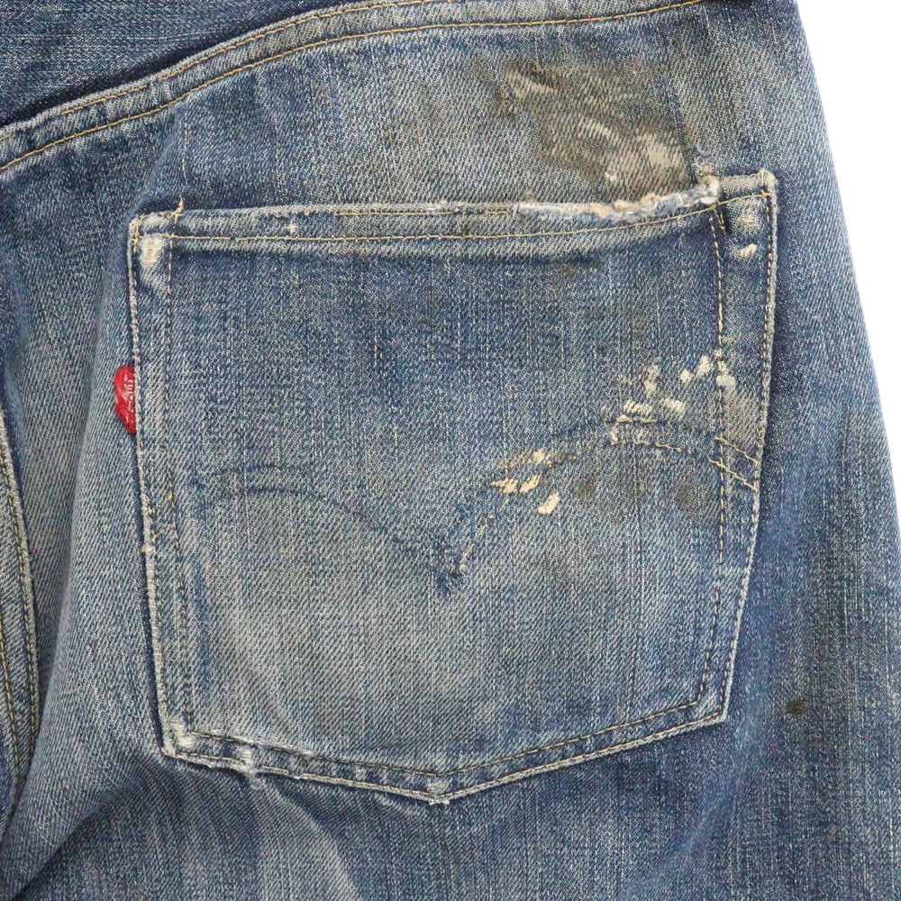 Levi's(リーバイス) 40s VINTAGE 501XX 47MODEL BIG E 革パッチ 片面タブ ボタンフライデニムパンツ インディゴ