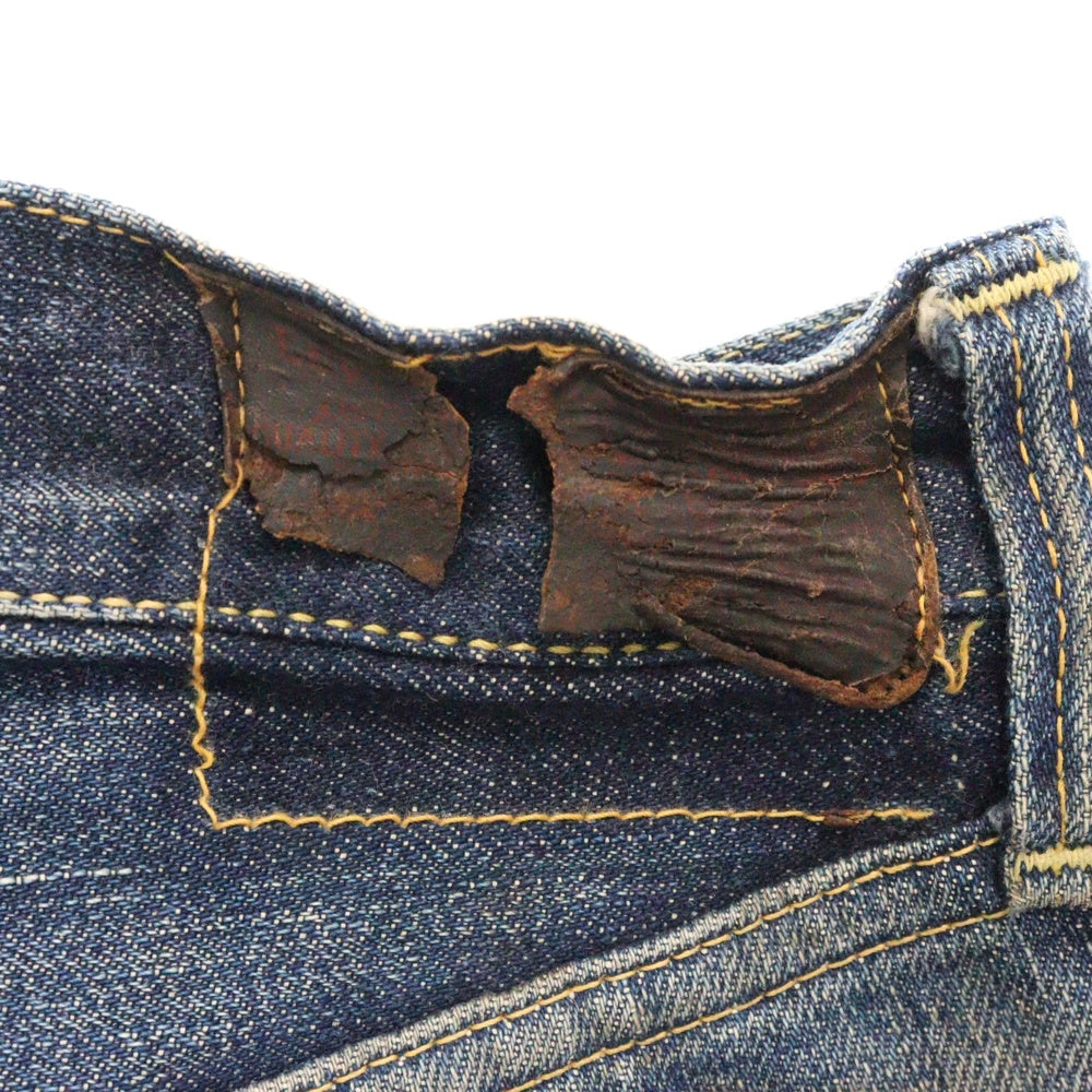 Levi's(リーバイス) 40s VINTAGE 501XX 47MODEL BIG E 革パッチ 片面タブ ボタンフライデニムパンツ インディゴ