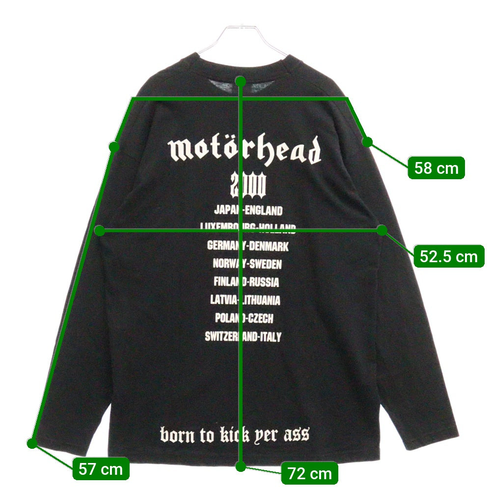 VINTAGE(ヴィンテージ) 00s MOTORHEAD L/S モーターヘッド ロンT Tシャツ 長袖カットソー ブラック