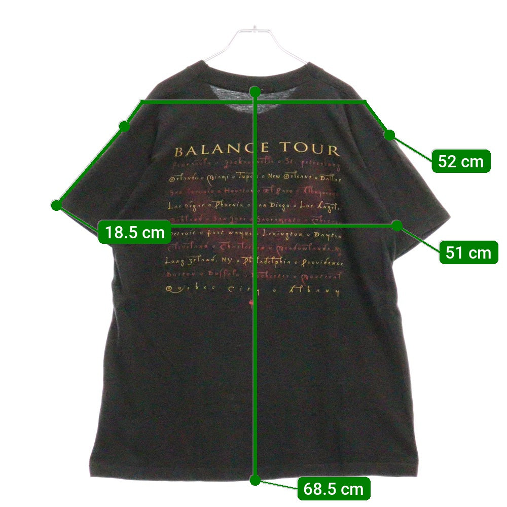 VINTAGE(ヴィンテージ) 90s VAN HALEN BALANCE ヴァンヘーレン Tシャツ 半袖カットソー ブラック