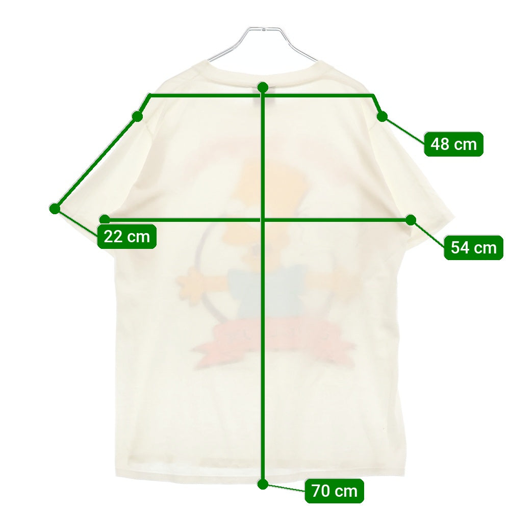 VINTAGE(ヴィンテージ) 90s BART SIMPSON RADICAL DUDE シンプソンズ フロントプリント Tシャツ 半袖カットソー ホワイト