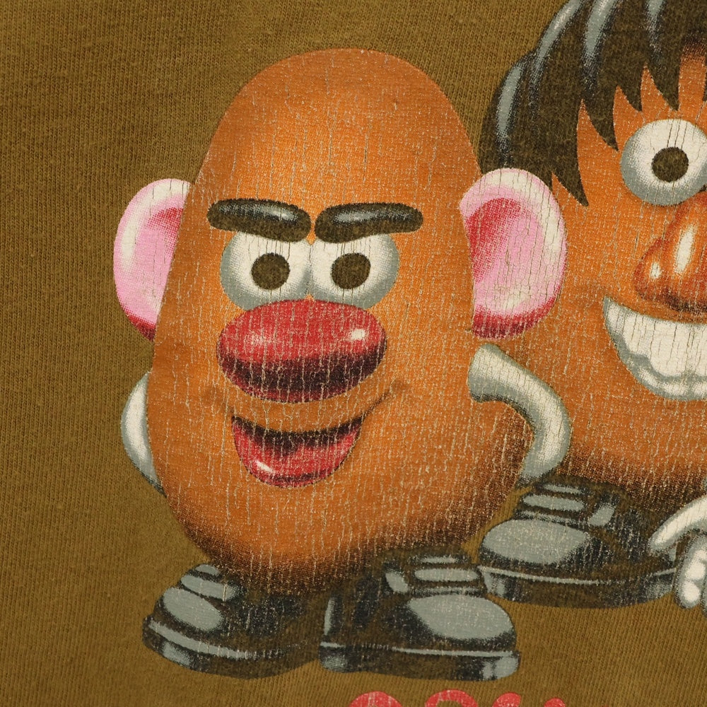 VINTAGE(ヴィンテージ) 90s SMASHING POTATOES DISNEY MR POTETO HEAD ディズニー スマッシング ポテト ミスター ポテトヘッド フロントプリント Tシャツ 半袖カットソー ブラウン