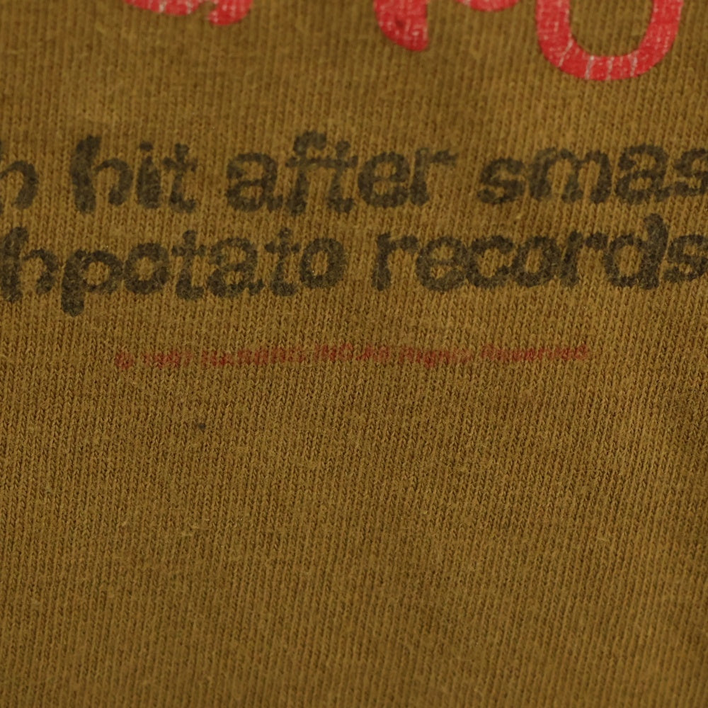VINTAGE(ヴィンテージ) 90s SMASHING POTATOES DISNEY MR POTETO HEAD ディズニー スマッシング ポテト ミスター ポテトヘッド フロントプリント Tシャツ 半袖カットソー ブラウン