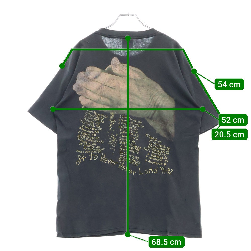 VINTAGE(ヴィンテージ) 90s METALLICA SANDMAN メタリカ サンドマン 両面プリント Tシャツ 半袖カットソー ブラック