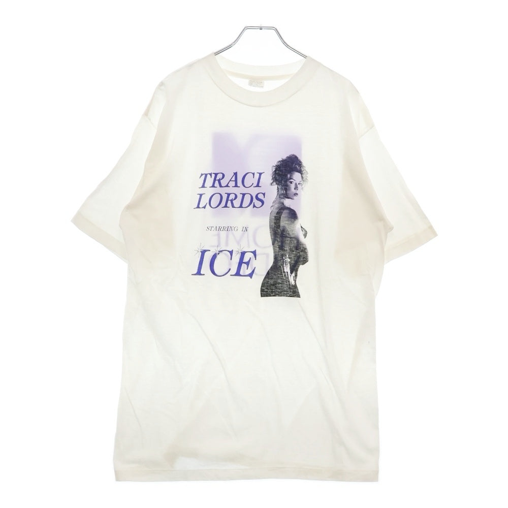VINTAGE(ヴィンテージ) 90s TRACI LORDS STARRING ICE トレイシー・ローズ Tシャツ 半袖カットソー ホワイト