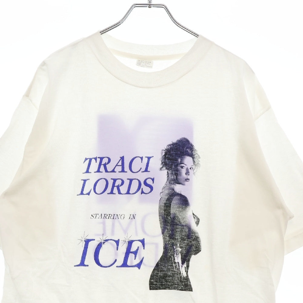 VINTAGE(ヴィンテージ) 90s TRACI LORDS STARRING ICE トレイシー・ローズ Tシャツ 半袖カットソー ホワイト