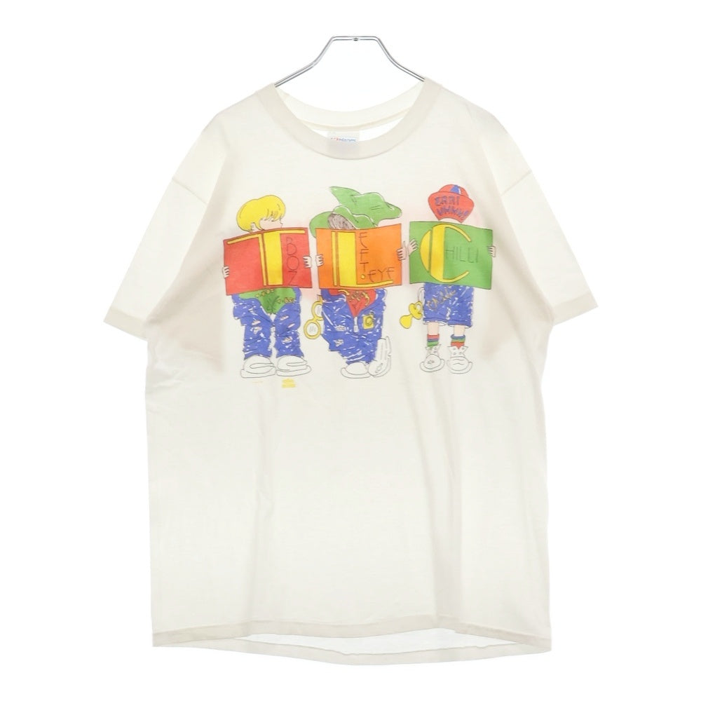 VINTAGE(ヴィンテージ) 90s TLC T-BOZ LEFT EYE CHILLI ティーシーエル フロントプリント Tシャツ 半袖カットソー ホワイト