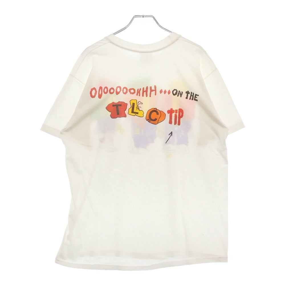 VINTAGE(ヴィンテージ) 90s TLC T-BOZ LEFT EYE CHILLI ティーシーエル フロントプリント Tシャツ 半袖カットソー ホワイト