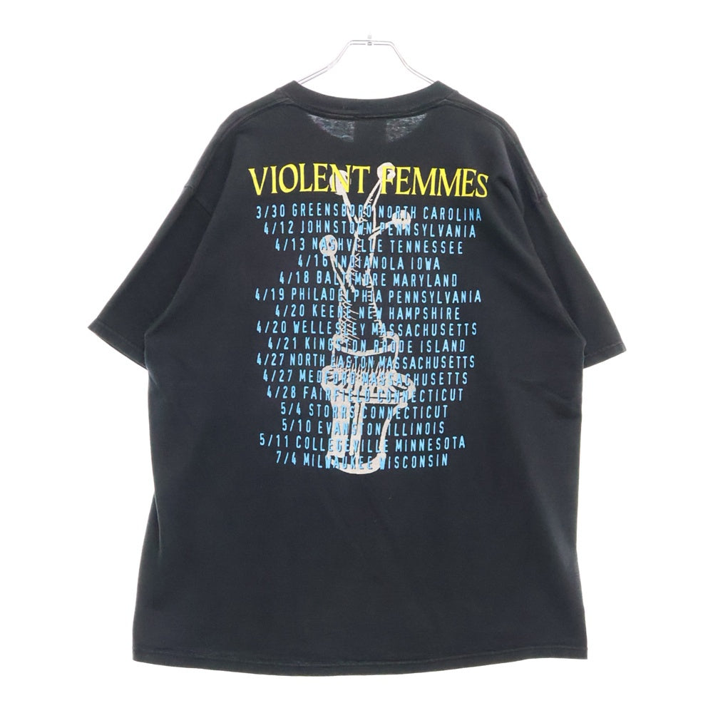 VINTAGE(ヴィンテージ) 90s VIOLENT FEMMES ヴァイオレント・ファムズ Tシャツ 半袖カットソー ブラック