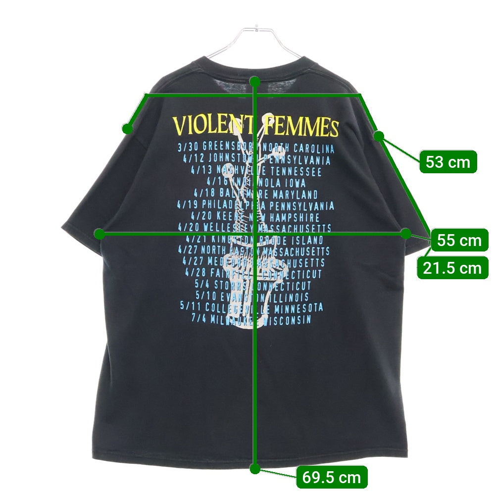 VINTAGE(ヴィンテージ) 90s VIOLENT FEMMES ヴァイオレント・ファムズ Tシャツ 半袖カットソー ブラック