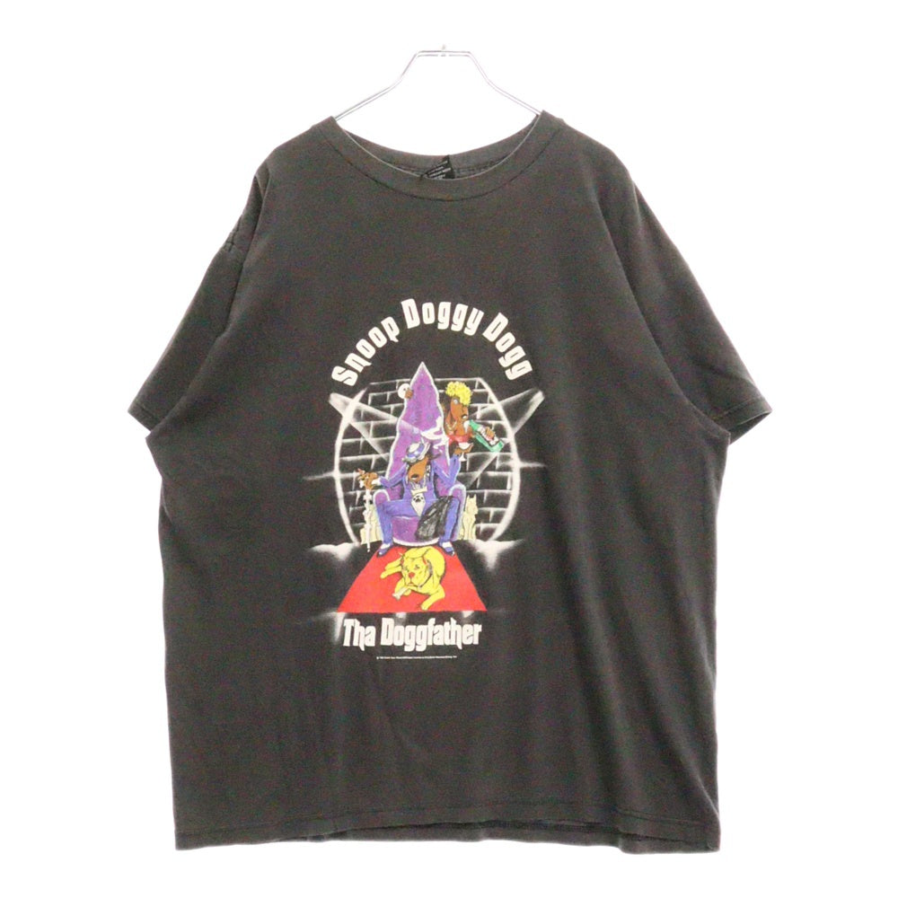 VINTAGE(ヴィンテージ) 90s SNOOP DOGGY DOGG THE DOGGFATHER スヌープドッグ Tシャツ 半袖カットソー ブラック