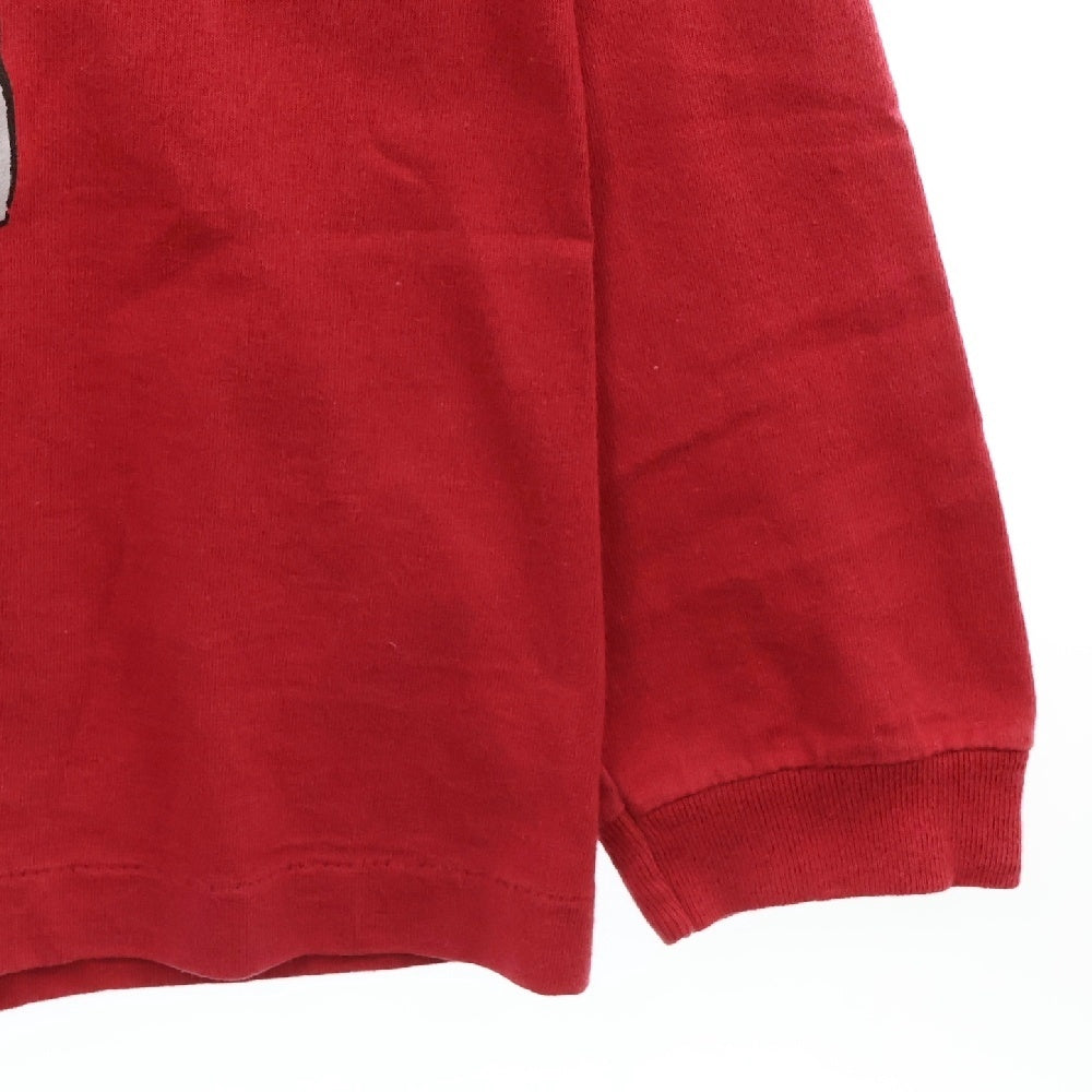 VINTAGE(ヴィンテージ) 90S ANARCHIC ADJUSTMENT PHOTO LADY FACE LS TEE アナーキックアジャスメント 両目プリント長袖Tシャツ 長袖カットソー レッド