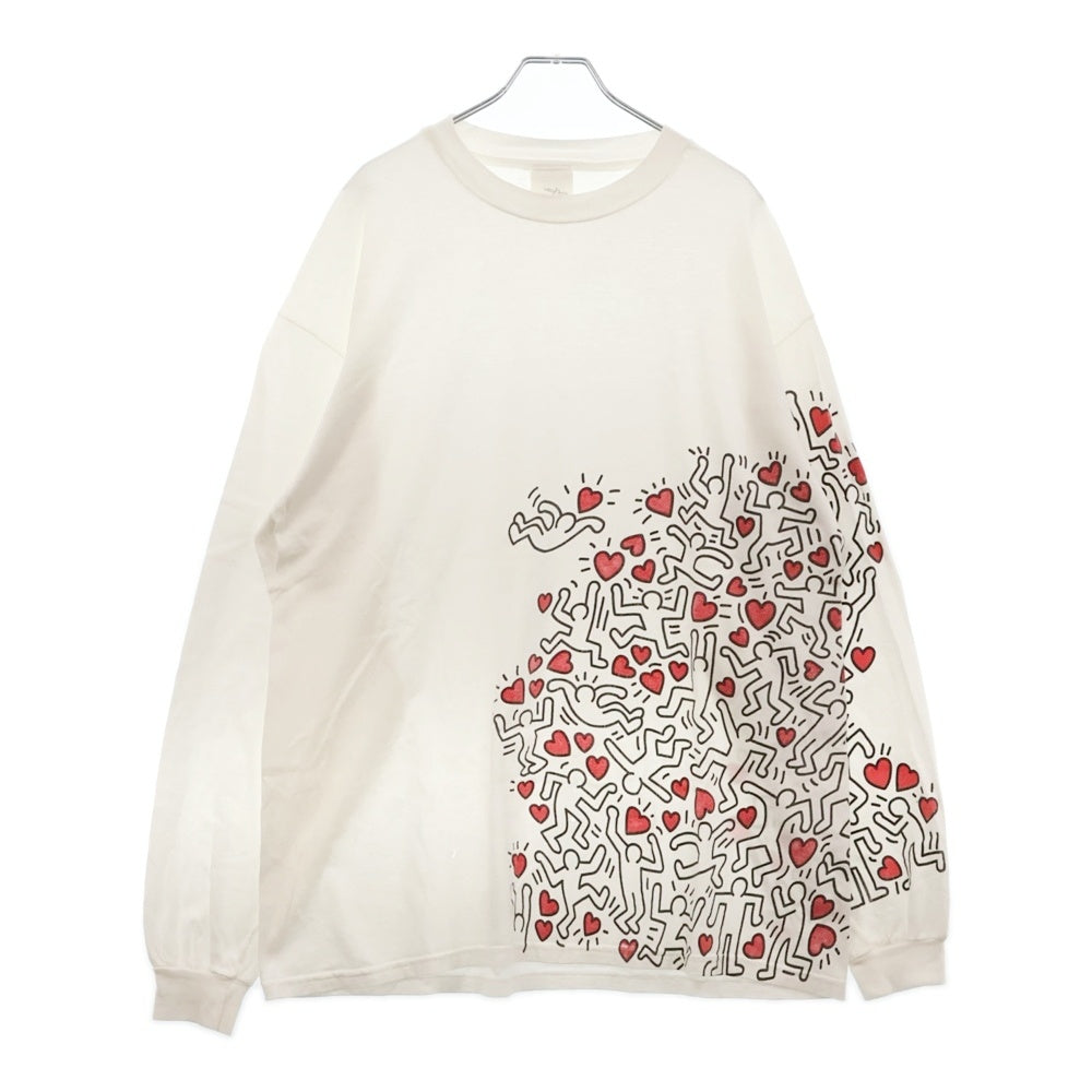 VINTAGE(ヴィンテージ) 90S KEITH HARING MANPOWER L/S キースヘリング マンパワー ロングスリーブ 長袖Tシャツ ホワイト