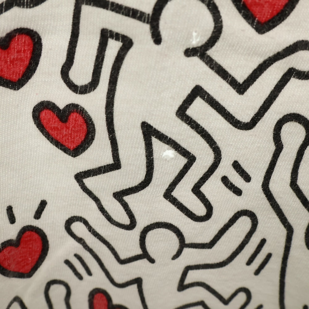 VINTAGE(ヴィンテージ) 90S KEITH HARING MANPOWER L/S キースヘリング マンパワー ロングスリーブ 長袖Tシャツ ホワイト