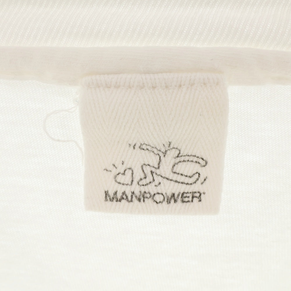 VINTAGE(ヴィンテージ) 90S KEITH HARING MANPOWER L/S キースヘリング マンパワー ロングスリーブ 長袖Tシャツ ホワイト