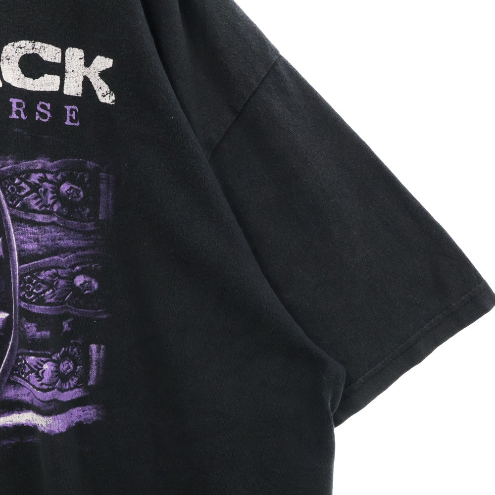 VINTAGE(ヴィンテージ) 00s NICKELBACK ニッケルバック 両面プリント Tシャツ 半袖カットソー ブラック