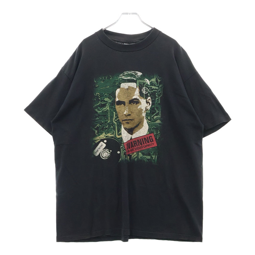 VINTAGE(ヴィンテージ) 90s JOHNNY MNEMONIC JM MOVIE PROMO ジョニー・ニーモニック Tシャツ 半袖カットソー ブラック