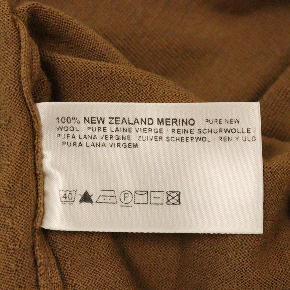 JOHN SMEDLEY(ジョンスメドレー) ハイゲージ Vネック ニット キャメル