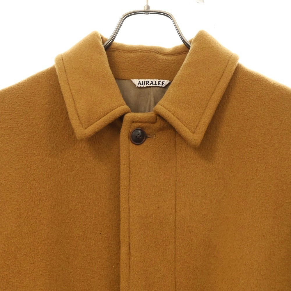 AURALEE(オーラリー) 17AW Beaver Melton Soutien Collar Coat ビーバー メルトン ステンカラー コート アウター キャメル A7AC02BM