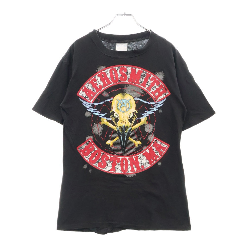 VINTAGE(ヴィンテージ) 90S AEROSMITH PUMP TOUR 1990 エアロスミス 両面プリント 半袖Tシャツ ブラック