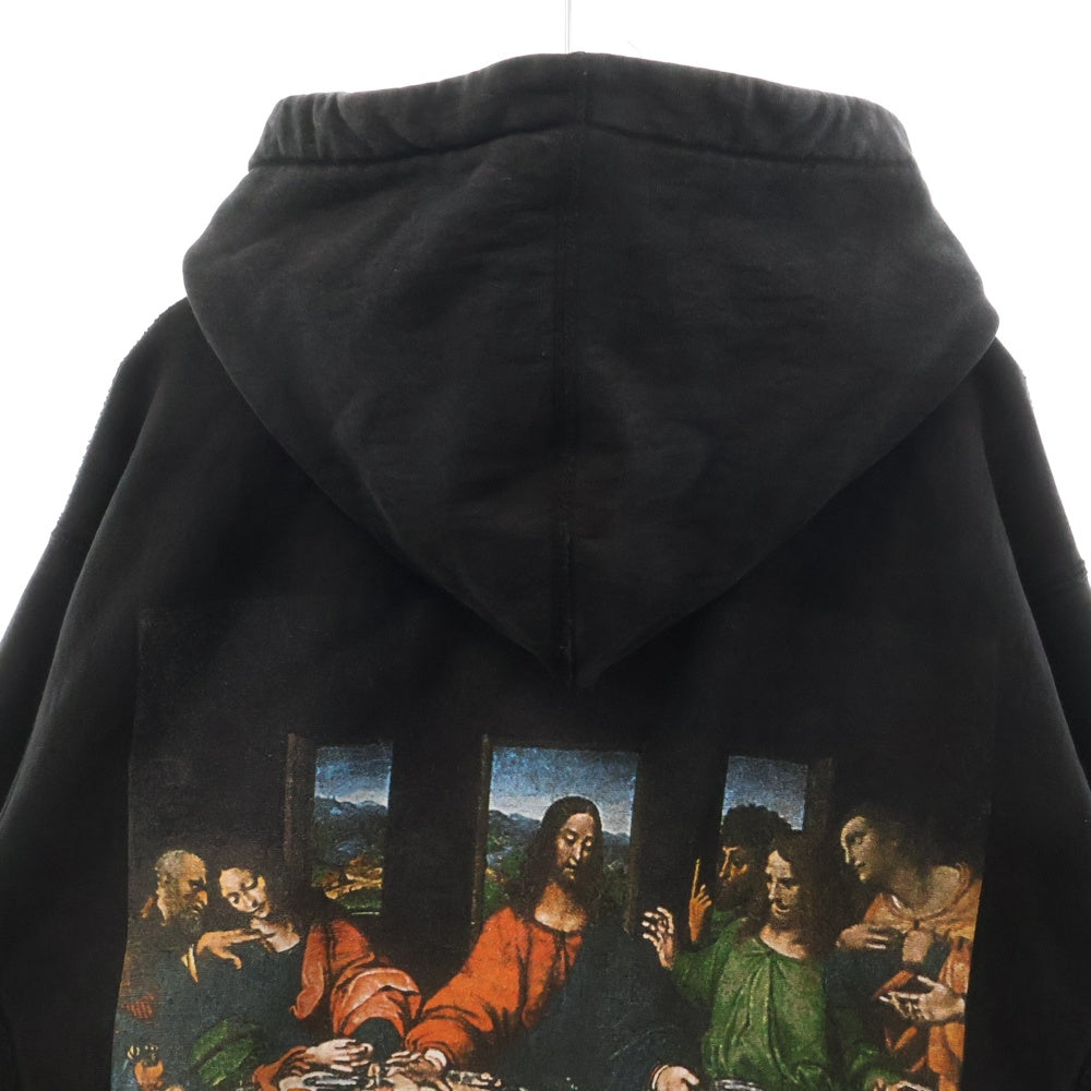 SUPREME(シュプリーム) 12AW Last Supper Pullover 最後の晩餐 プリント プルオーバーパーカー ブラック