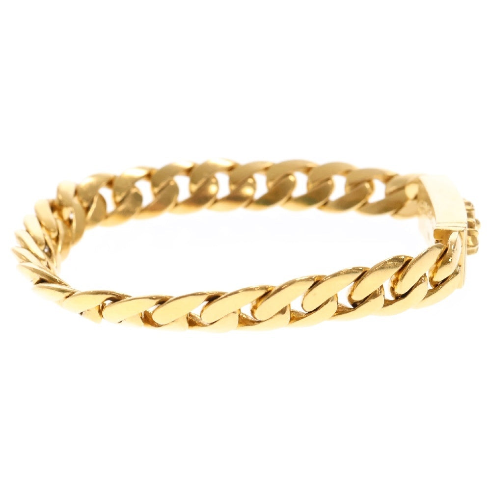 CHROME HEARTS(クロムハーツ) 22K ID BBY FLRL CRS ベイビーIDフローラルクロス ゴールドブレスレット 24LINK