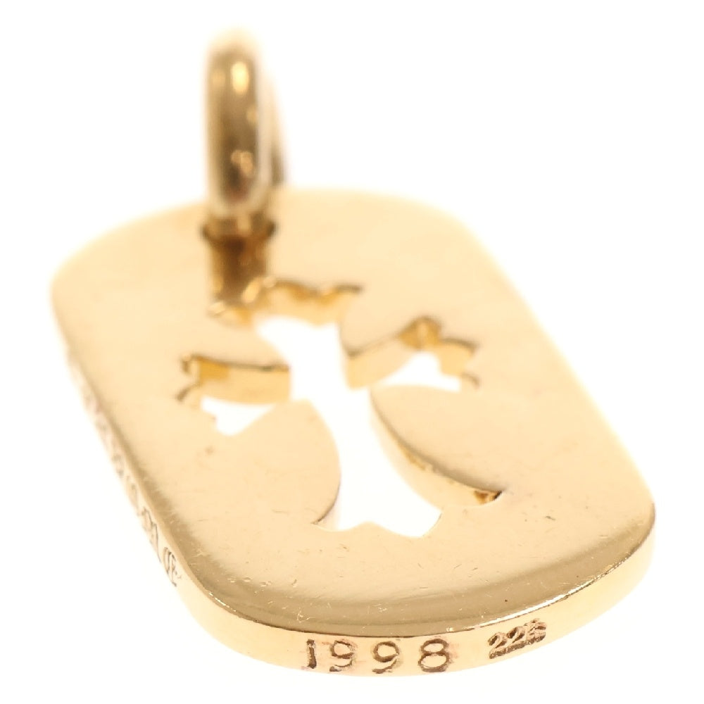 CHROME HEARTS(クロムハーツ) 22K SMALL DOGTAG スモールドッグタグ ペンダントトップ ゴールド