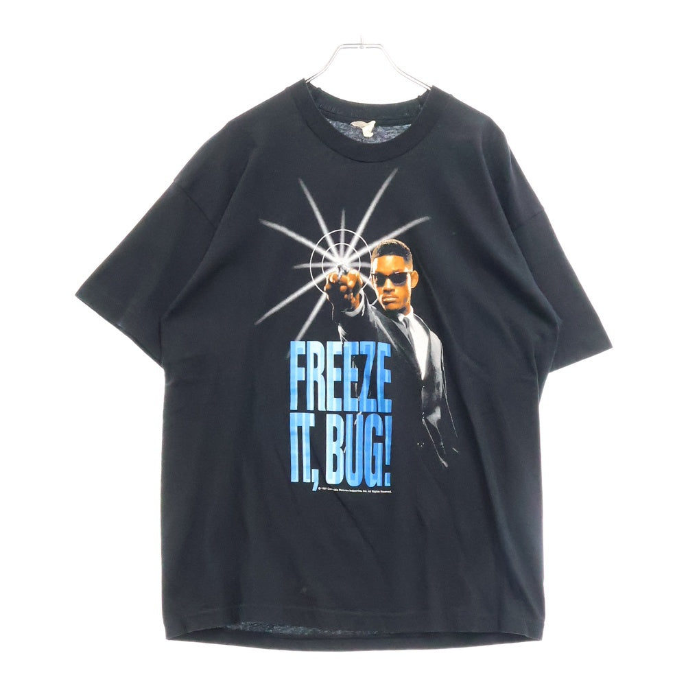 VINTAGE(ヴィンテージ) 90S Men In Black FREEZE IT BUG! メンインブラック プリント 半袖Tシャツ ブラック