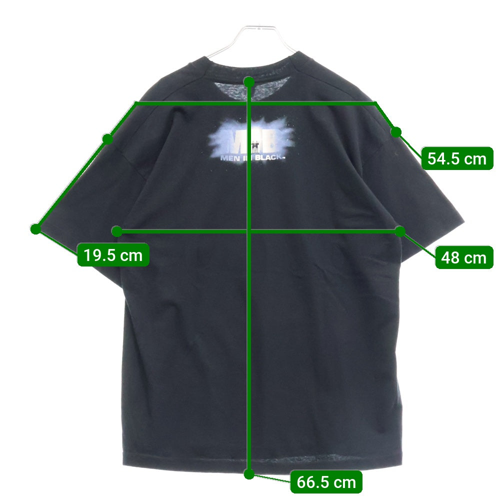 VINTAGE(ヴィンテージ) 90S Men In Black FREEZE IT BUG! メンインブラック プリント 半袖Tシャツ ブラック