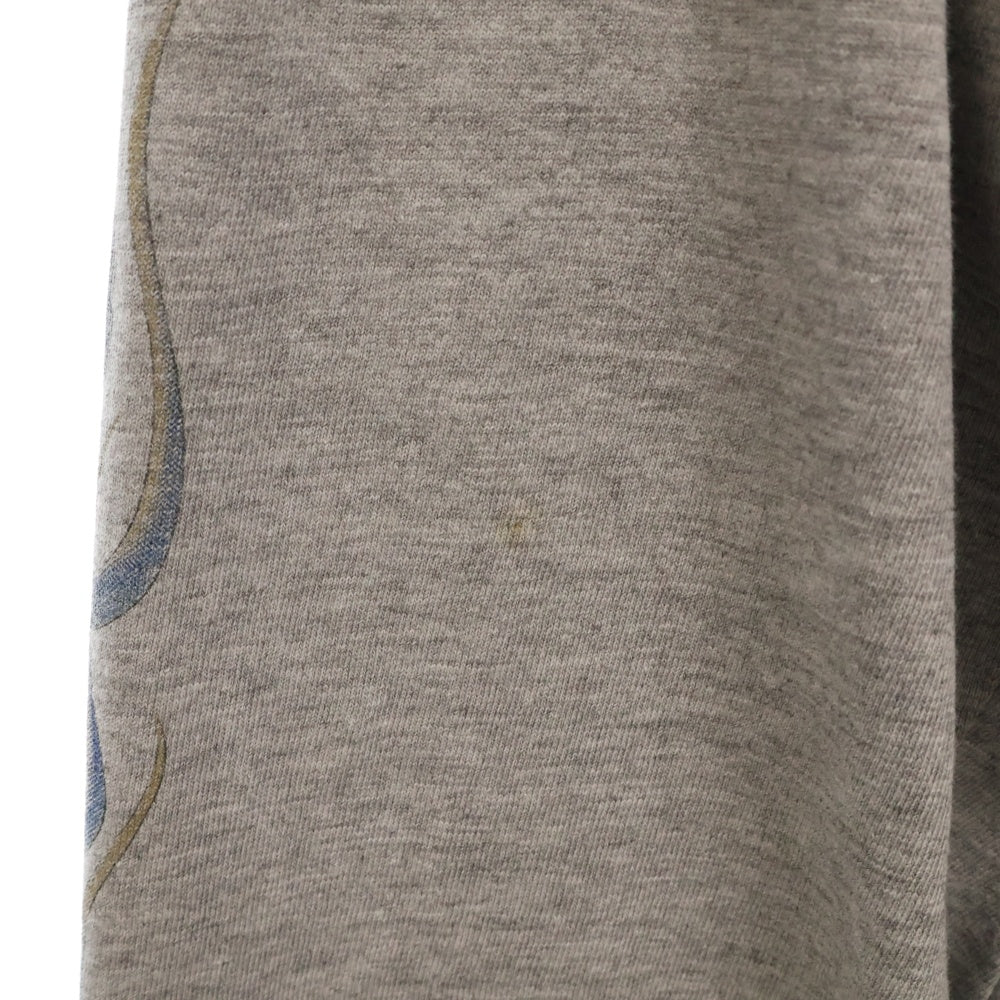 VINTAGE(ヴィンテージ) 90S Harley Davidson GREY FLAME ハーレーダビッドソン フレイム ロングスリーブ 長袖Tシャツ グレー