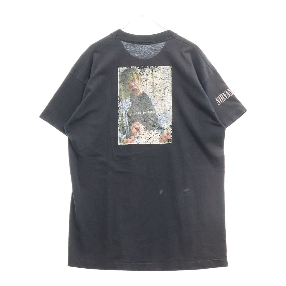 VINTAGE(ヴィンテージ) 90S NIRVANA NEVERMIND CD BOX ニルヴァーナ ネバーマインド プリント 半袖Tシャツ ブラック