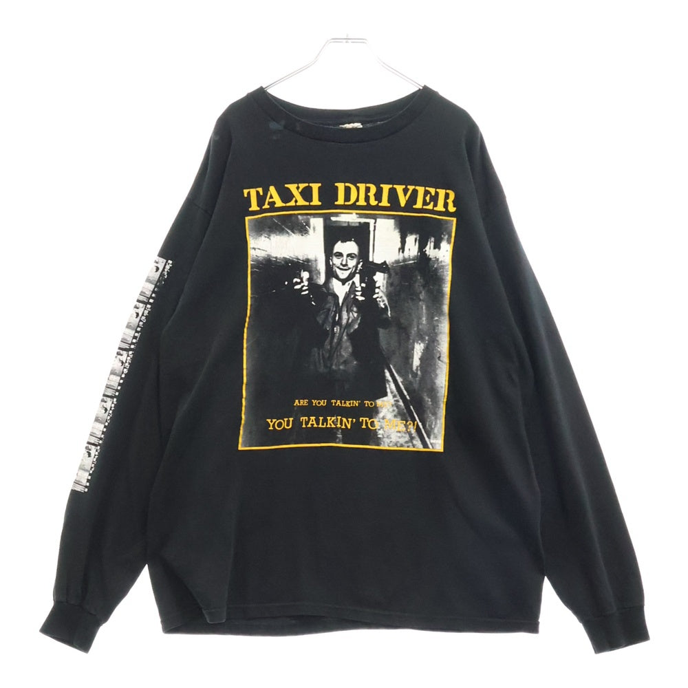 VINTAGE(ヴィンテージ) 90S TAXI DRIVER タクシードライバー ロングスリーブ 長袖Tシャツ ブラック