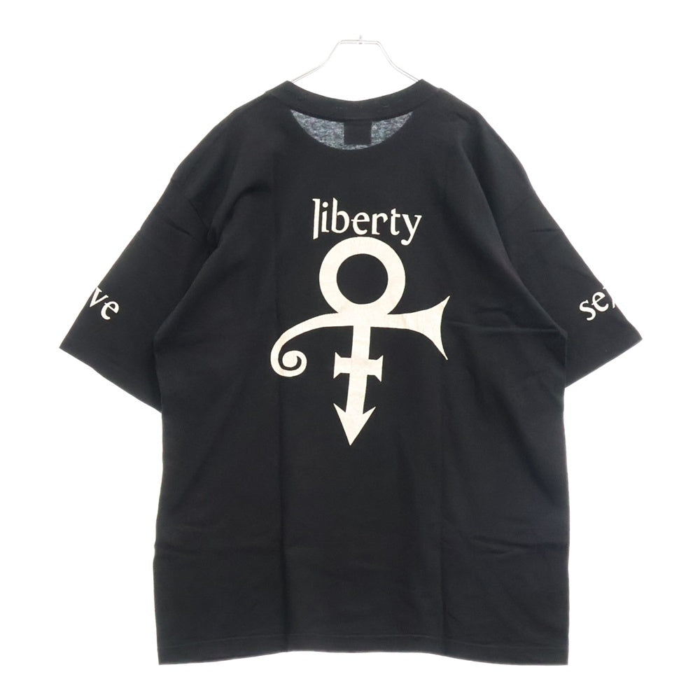 VINTAGE(ヴィンテージ) 90s PRINCE LOVE SYMBOL LOVE SEX LIBERTY プリンス ラブ シンボル セックス リバーティ Tシャツ 半袖カットソー ブラック