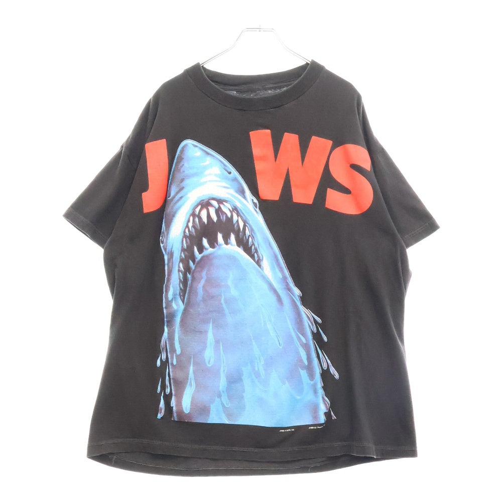 VINTAGE(ヴィンテージ) 90s JAWS UNIVERSAL MOVIE PROMO ジョーズ Tシャツ 半袖カットソー ブラック