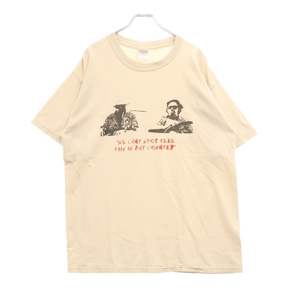 VINTAGE(ヴィンテージ) 90s Fear and Loathing in Las Vegas MOVIE TEE ラスベガスをやっつけろ Tシャツ 半袖カットソー ベージュ