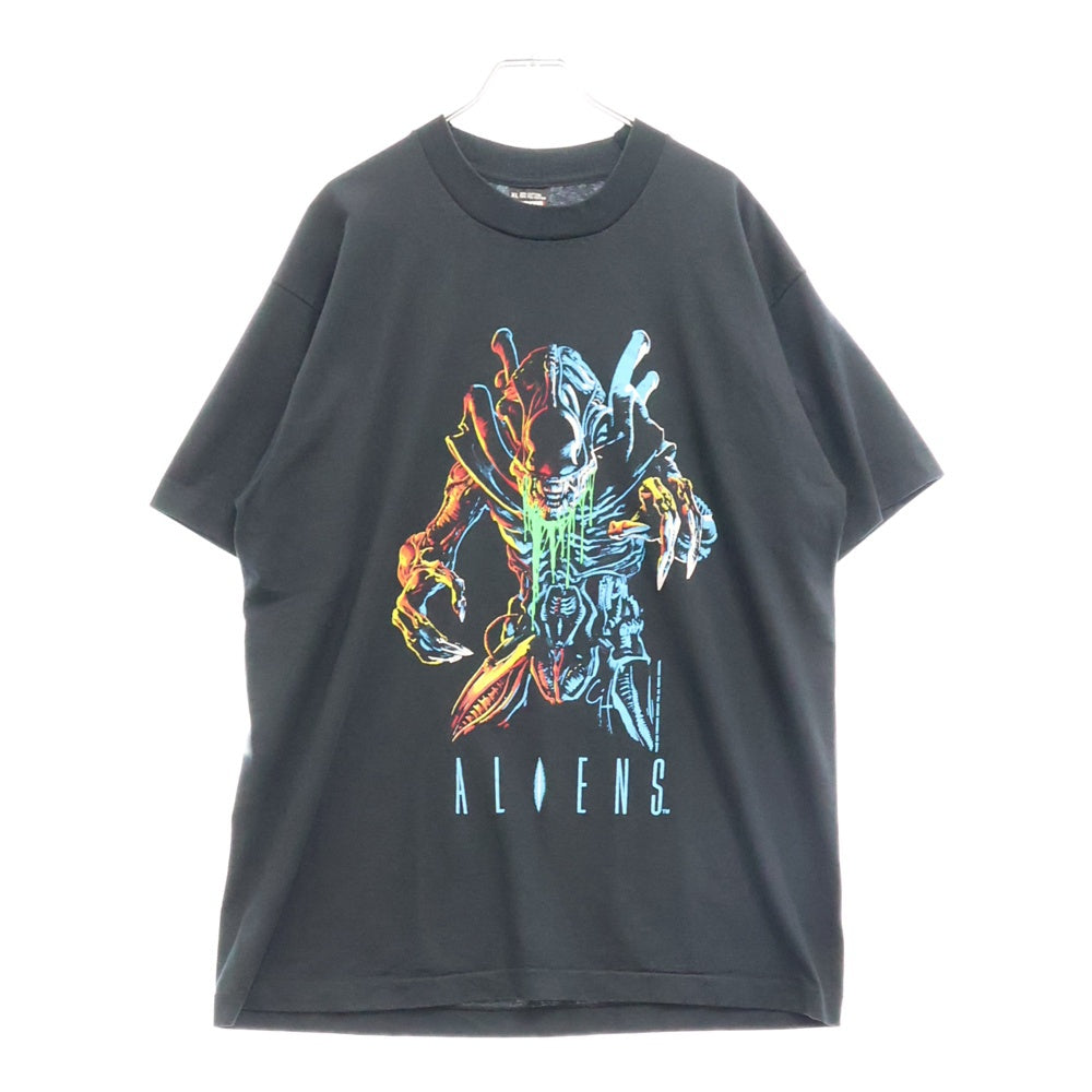 VINTAGE(ヴィンテージ) 90s AKIENS エイリアン Tシャツ 半袖カットソー ブラック