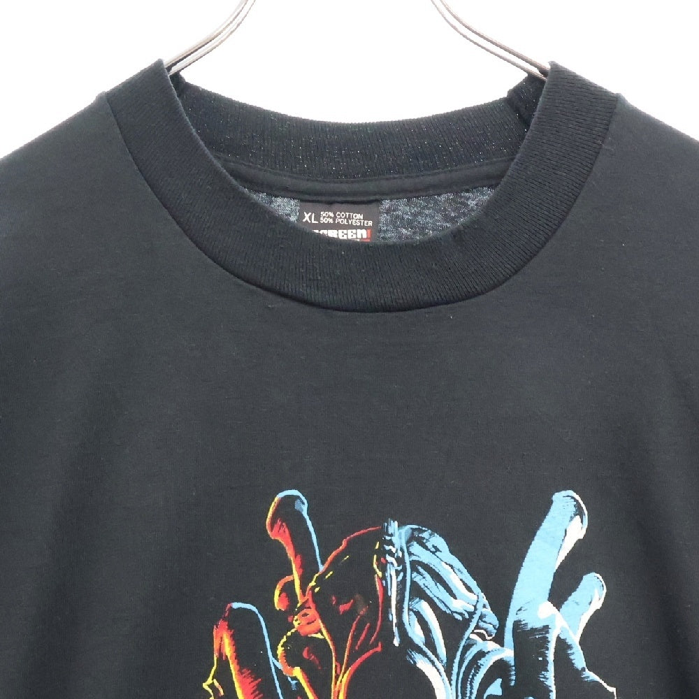 VINTAGE(ヴィンテージ) 90s AKIENS エイリアン Tシャツ 半袖カットソー ブラック